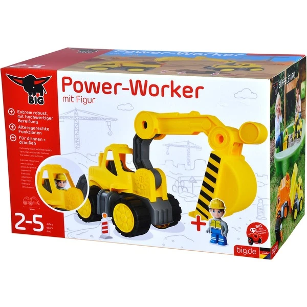 BIG Power-Worker Bagger + Figur, Spielfahrzeug 3 BIG Power-Worker Bagger + Figur, Spielfahrzeug – Bild 3