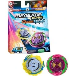 Hasbro Beyblade Burst Quadstrike Fierce Bazilisk B8 Und Kerbeus K8 Doppelpack, Geschicklichkeitsspiel