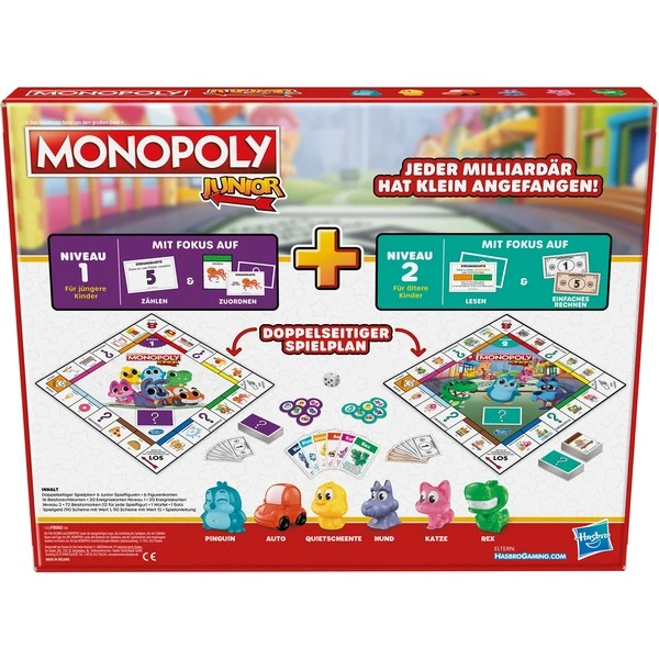 Hasbro Monopoly Junior, Brettspiel 5 Hasbro Monopoly Junior, Brettspiel – Bild 5