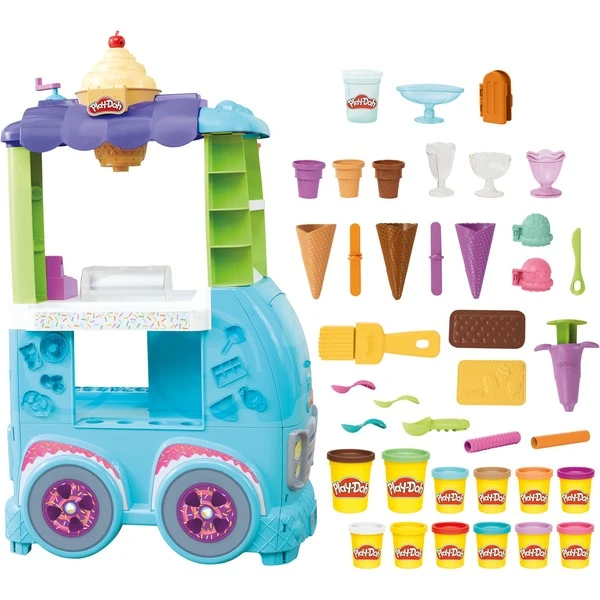 Hasbro Play-Doh Großer Eiswagen, Kneten 2 Hasbro Play-Doh Großer Eiswagen, Kneten – Bild 2