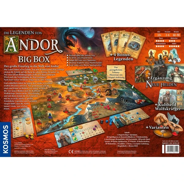 KOSMOS Die Legenden Von Andor - Big Box, Brettspiel 5 KOSMOS Die Legenden Von Andor - Big Box, Brettspiel – Bild 5
