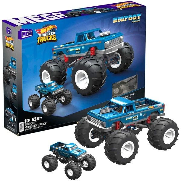 MEGA Hot Wheels Collector Bigfoot Monster Truck Auto, Konstruktionsspielzeug 1 MEGA Hot Wheels Collector Bigfoot Monster Truck Auto, Konstruktionsspielzeug