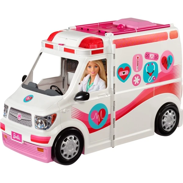 Mattel Barbie 2-in-1 Krankenwagen Spielset (mit Licht & Geräuschen), Spielfahrzeug 13 Mattel Barbie 2-in-1 Krankenwagen Spielset (mit Licht & Geräuschen), Spielfahrzeug – Bild 13