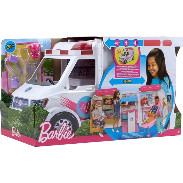 Mattel Barbie 2-in-1 Krankenwagen Spielset (mit Licht & Geräuschen), Spielfahrzeug 18 Mattel Barbie 2-in-1 Krankenwagen Spielset (mit Licht & Geräuschen), Spielfahrzeug – Bild 18