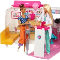 Mattel Barbie 2-in-1 Krankenwagen Spielset (mit Licht & Geräuschen), Spielfahrzeug 26 Mattel Barbie 2-in-1 Krankenwagen Spielset (mit Licht & Geräuschen), Spielfahrzeug -Online Kinderspielzeug Mattel Barbie 2 in 1 Krankenwagen Spielset mit Licht Ger uschen Spielfahrzeug@@1ssmubcq 5