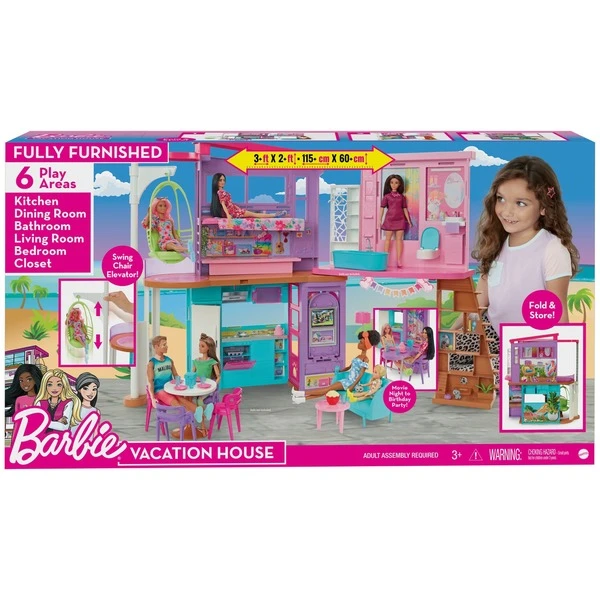 Mattel Barbie Malibu Haus, Spielgebäude 5 Mattel Barbie Malibu Haus, Spielgebäude – Bild 5
