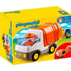 PLAYMOBIL 6774 1.2.3 Müllauto, Konstruktionsspielzeug