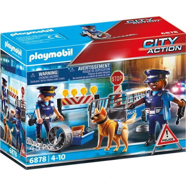 PLAYMOBIL 6878 City Action Polizei-Straßensperre, Konstruktionsspielzeug 1 PLAYMOBIL 6878 City Action Polizei-Straßensperre, Konstruktionsspielzeug