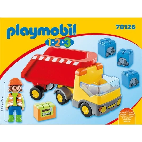 PLAYMOBIL 70126 1.2.3 Kipplaster, Konstruktionsspielzeug 2 PLAYMOBIL 70126 1.2.3 Kipplaster, Konstruktionsspielzeug – Bild 2
