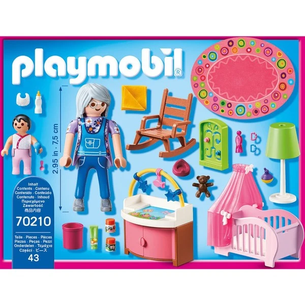 PLAYMOBIL 70210 Dollhouse Babyzimmer, Konstruktionsspielzeug 2 PLAYMOBIL 70210 Dollhouse Babyzimmer, Konstruktionsspielzeug – Bild 2
