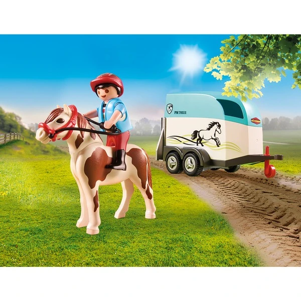 PLAYMOBIL 70511 Country PKW Mit Ponyanhänger, Konstruktionsspielzeug 3 PLAYMOBIL 70511 Country PKW Mit Ponyanhänger, Konstruktionsspielzeug – Bild 3