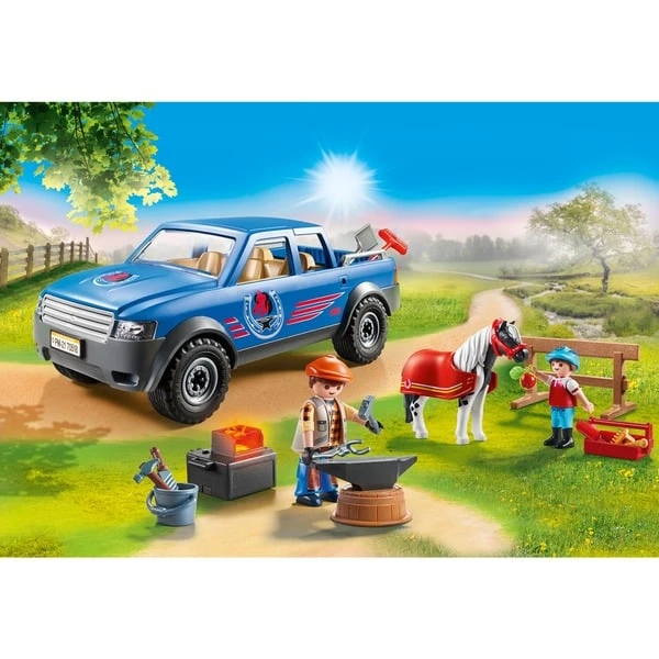 PLAYMOBIL 70518 Country Mobiler Hufschmied, Konstruktionsspielzeug 6 PLAYMOBIL 70518 Country Mobiler Hufschmied, Konstruktionsspielzeug – Bild 6