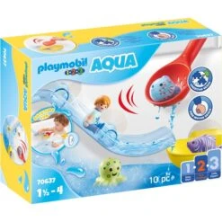 PLAYMOBIL 70637 1.2.3 AQUA Fangspaß Mit Meerestierchen, Konstruktionsspielzeug