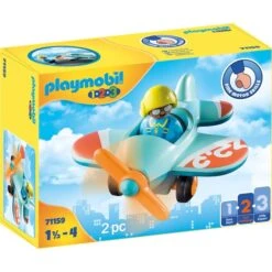 PLAYMOBIL 71159 1.2.3 Flugzeug, Konstruktionsspielzeug