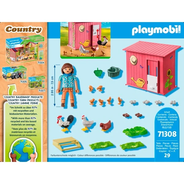 PLAYMOBIL 71308 Hühner Mit Küken, Konstruktionsspielzeug 5 PLAYMOBIL 71308 Hühner Mit Küken, Konstruktionsspielzeug – Bild 5