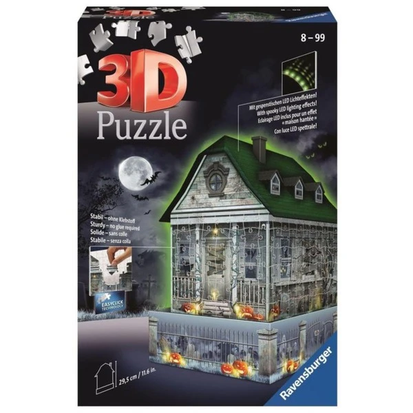 Ravensburger 3D Puzzle Gruselhaus Bei Nacht 4 Ravensburger 3D Puzzle Gruselhaus Bei Nacht – Bild 4