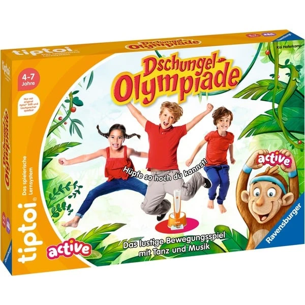 Ravensburger Tiptoi ACTIVE Dschungel-Olympiade, Brettspiel 1 Ravensburger Tiptoi ACTIVE Dschungel-Olympiade, Brettspiel
