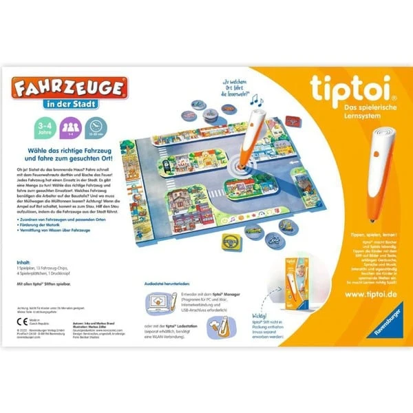 Ravensburger Tiptoi Fahrzeuge In Der Stadt, Brettspiel 3 Ravensburger Tiptoi Fahrzeuge In Der Stadt, Brettspiel – Bild 3