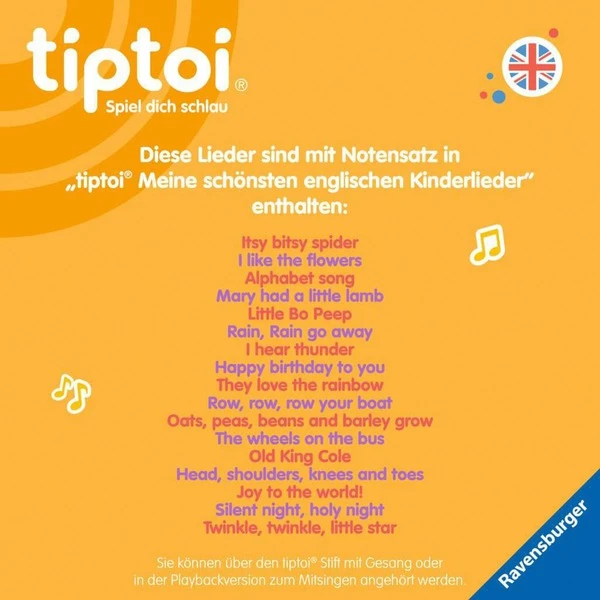 Ravensburger Tiptoi Meine Schönsten Englischen Kinderlieder, Lernbuch 7 Ravensburger Tiptoi Meine Schönsten Englischen Kinderlieder, Lernbuch – Bild 7