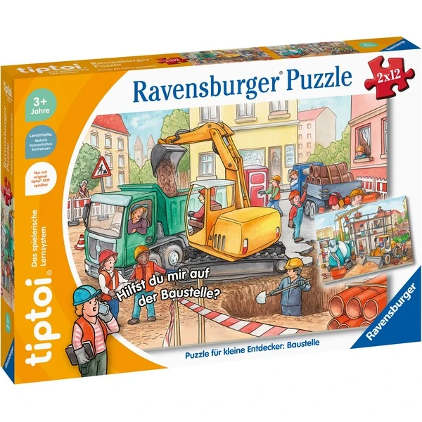 Ravensburger Tiptoi Puzzle Für Kleine Entdecker: Baustelle 1 Ravensburger Tiptoi Puzzle Für Kleine Entdecker: Baustelle