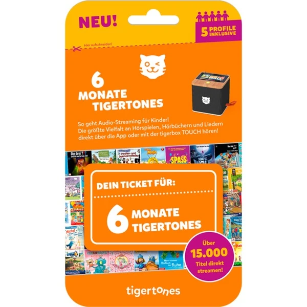Tigermedia Tigerticket 6 Monate, Hörbuch 1 Tigermedia Tigerticket 6 Monate, Hörbuch